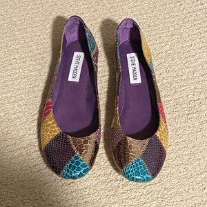 Steve Madden Colorful Patchwork Flats